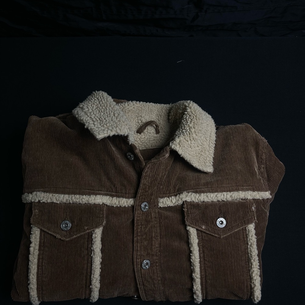 BKE Brown Corduroy Jacket with Sherpa Lining - Picture 4 of 5